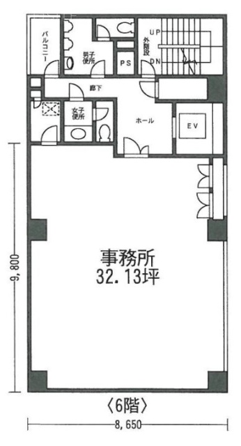マスキンビル6F 間取り図