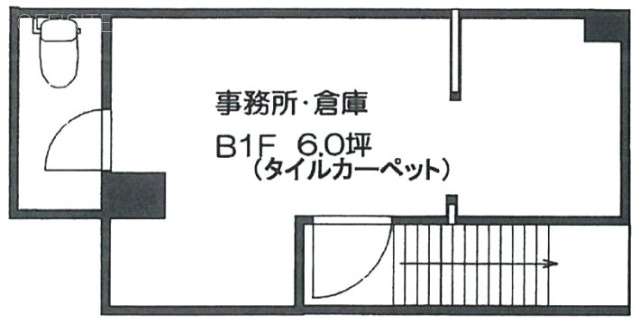 伊川ビルB1F 間取り図