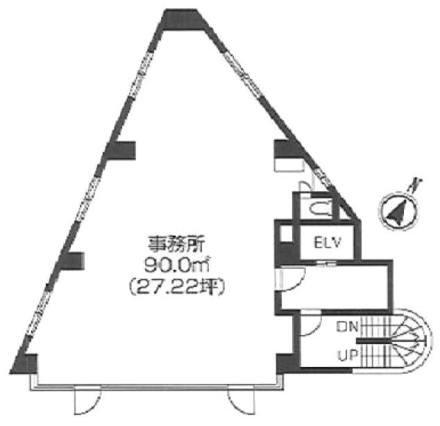 ユニハイト東京ビル3F 間取り図