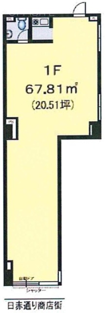 西麻布4丁目ビル1F 間取り図