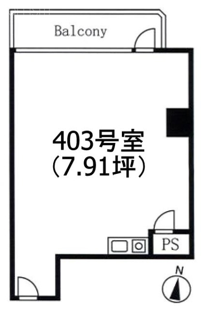 九段セントラルビル403 間取り図
