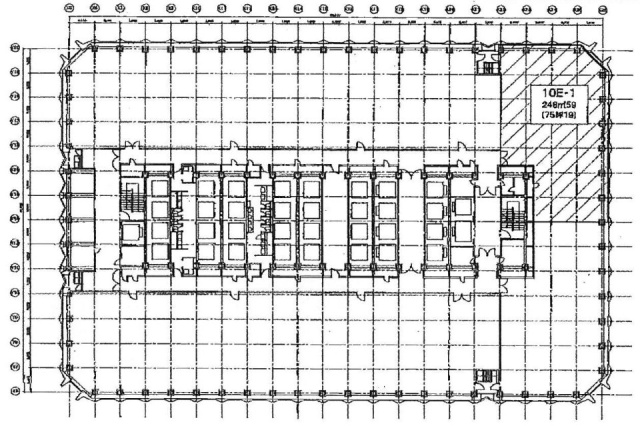 新宿センタービルE-2 間取り図