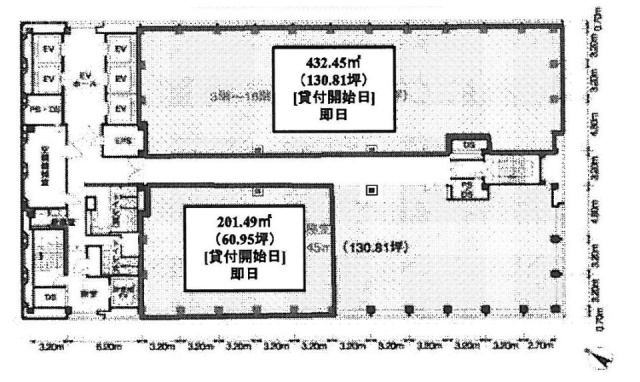 新宿三井ビルディング2号館902 間取り図