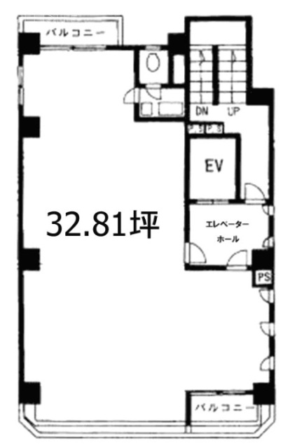 法徳円ビル5F 間取り図