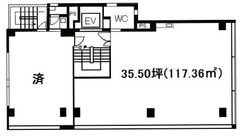 セイコー虎ノ門ビル7F 間取り図