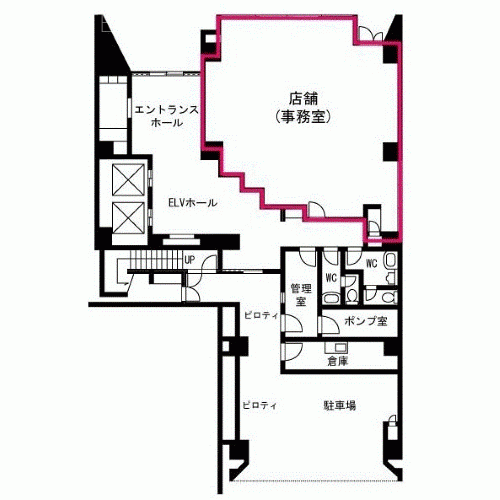 ランドマーク芝公園ビル1F 間取り図