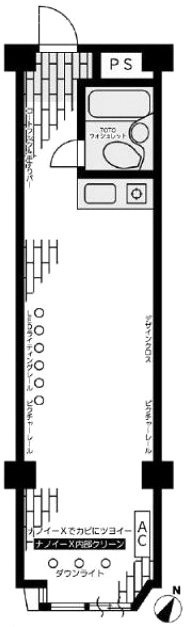 バルミー赤坂3F 間取り図