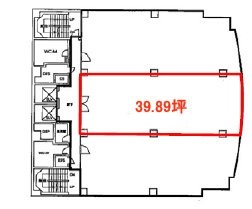 エキニア新宿6F 間取り図