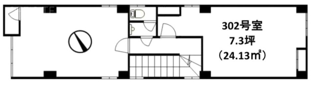 第5日東ビル302 間取り図