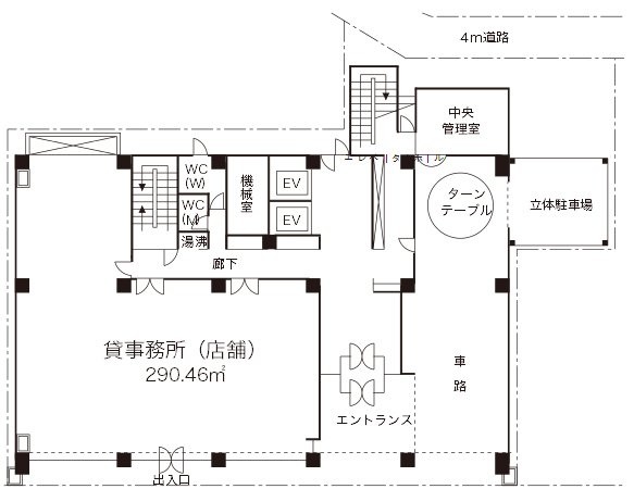 渋谷第一生命ビル1F 間取り図