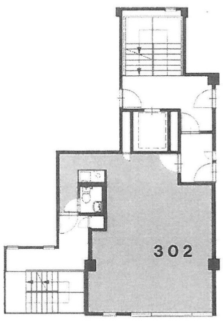 麻仁ビル渋谷(まにビル)ビル302 間取り図
