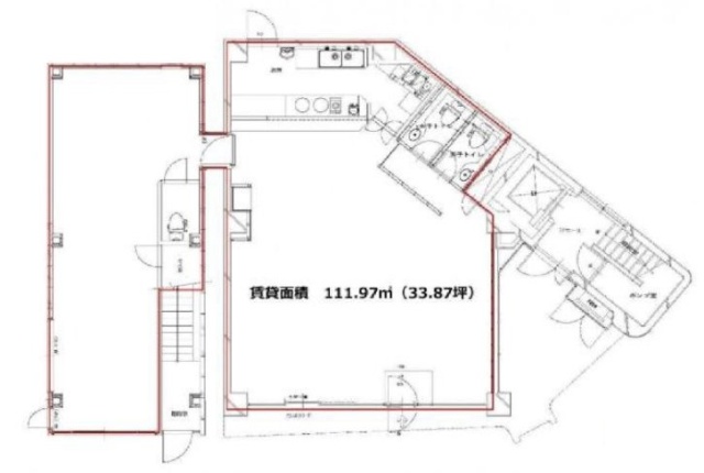 リビエラ池袋ビル1F 間取り図