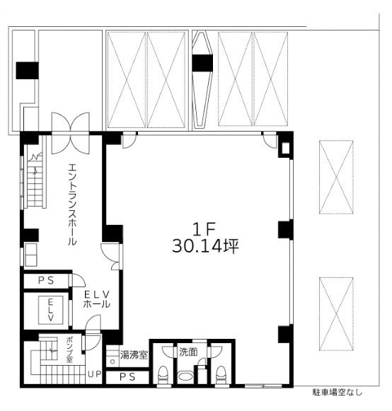 鹿野ビル1F 間取り図