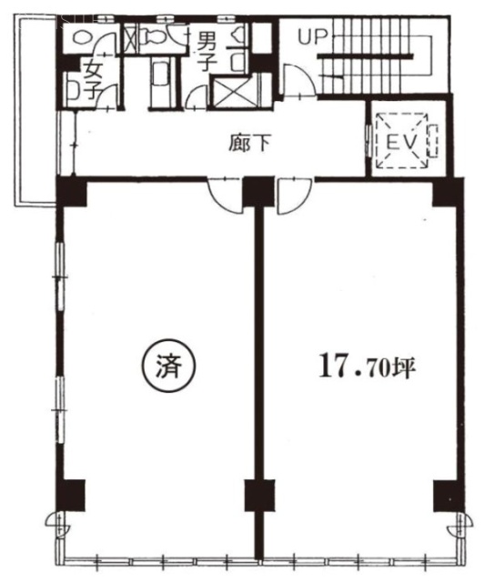 新橋加藤ビル7F 間取り図