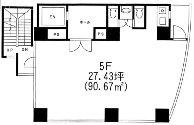 シャルマンビル5F 間取り図