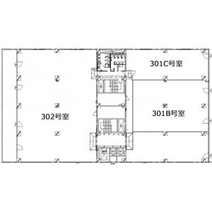 東池袋セントラルプレイス301C 間取り図