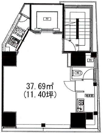 ミナミアオヤマ エムアンドエムビル9F 間取り図