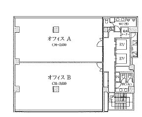 GYB秋葉原(秋葉原南ビジネスセンター)A 間取り図