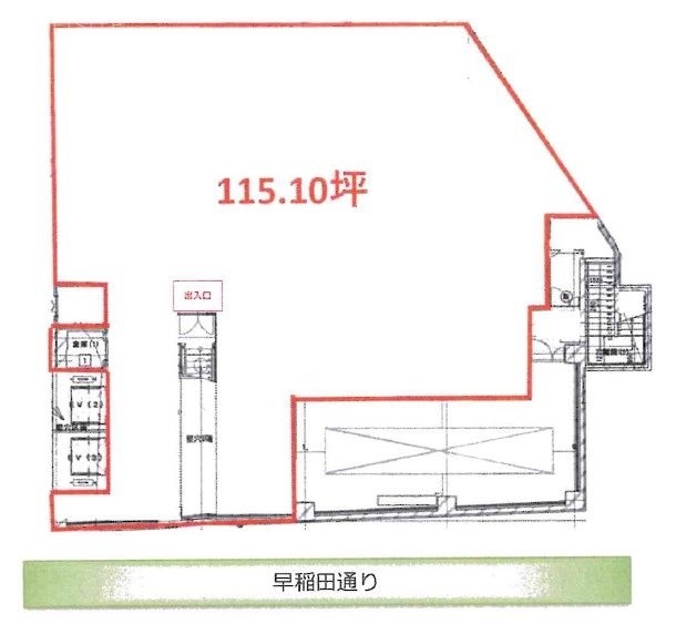 Primegate高田馬場B1F 間取り図