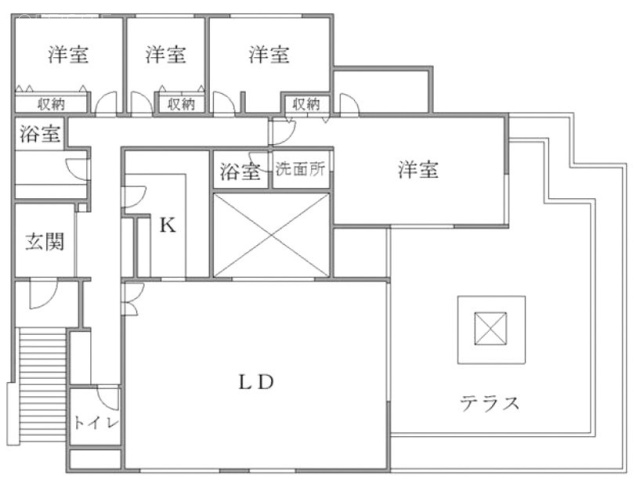 赤坂ヒルサイドハウスⅡD 間取り図