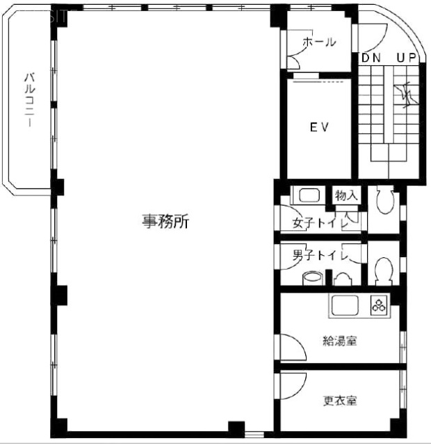 東和都賀ビル3F 間取り図