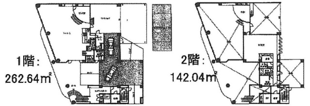 424桜丘ビル1F-2F 間取り図