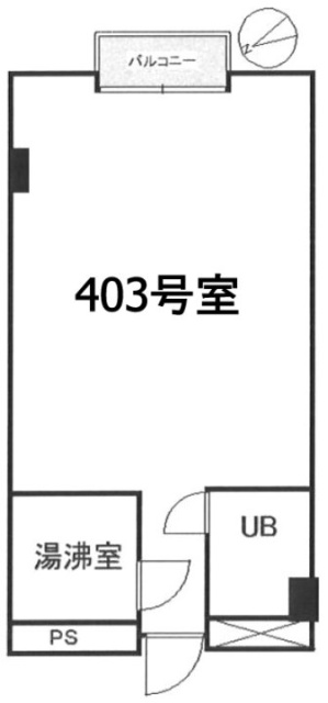 五月女(さおとめ)ビル403 間取り図