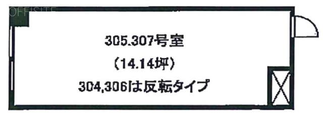 山京目黒ビル304 間取り図