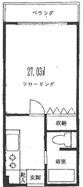原宿第2コーポ406 間取り図