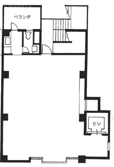 AS南部坂ビル5F 間取り図