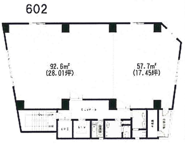 トーシン千葉ビル602 間取り図