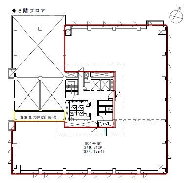 銀洋ビル801-803 間取り図