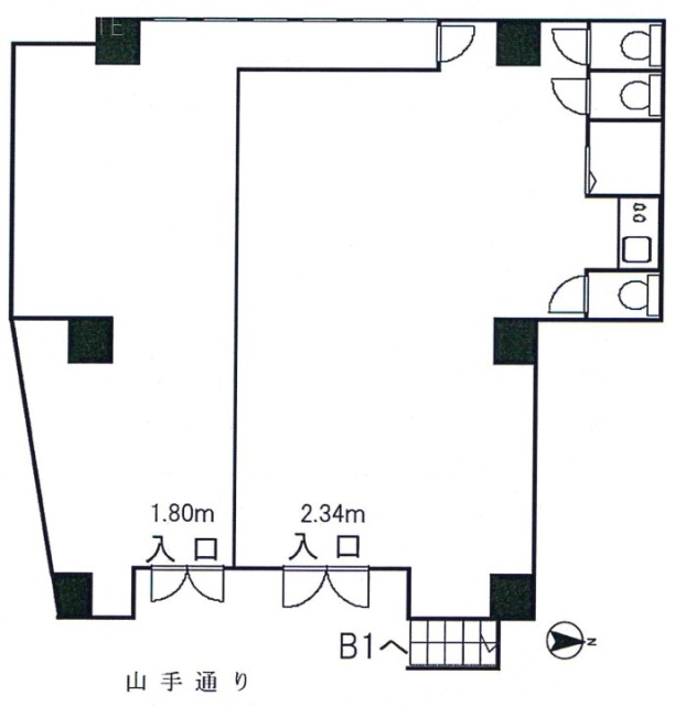 ヒルトップビルドビル1F 間取り図