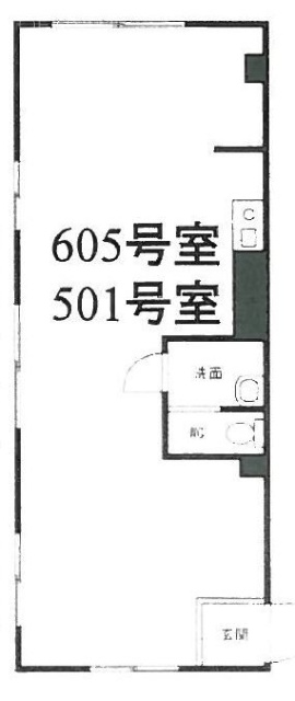 神通ビル605 間取り図