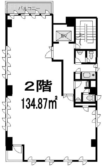 富美栄(ふみえ)ビル2F 間取り図