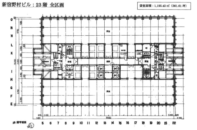 新宿野村ビル東 間取り図