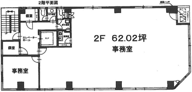 ルナ大住2F 間取り図