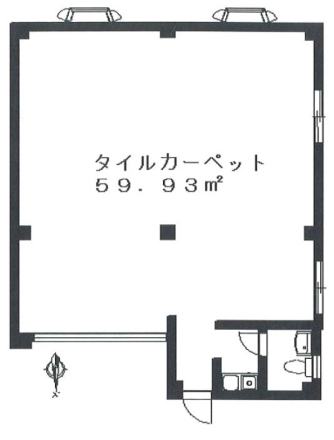 上田ビルWEST1F 間取り図