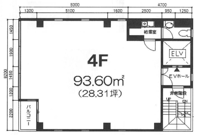 アールエムビル4F 間取り図