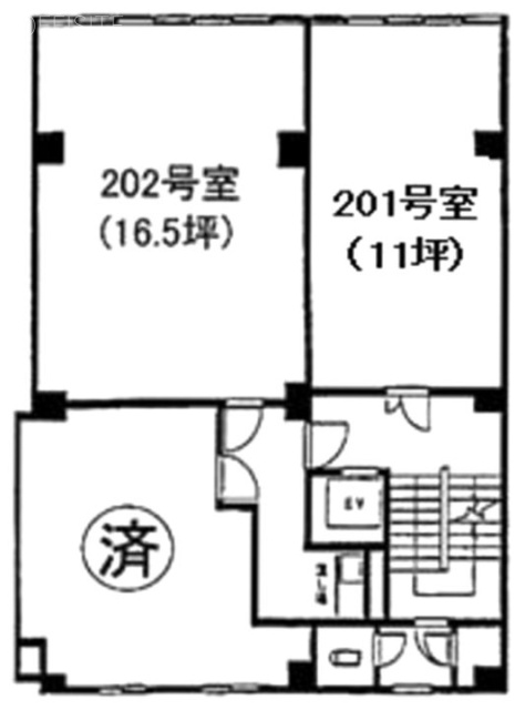 ニュー神田ビル201 間取り図