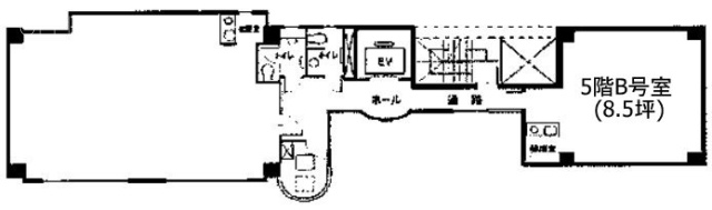 築地高野ビルB 間取り図