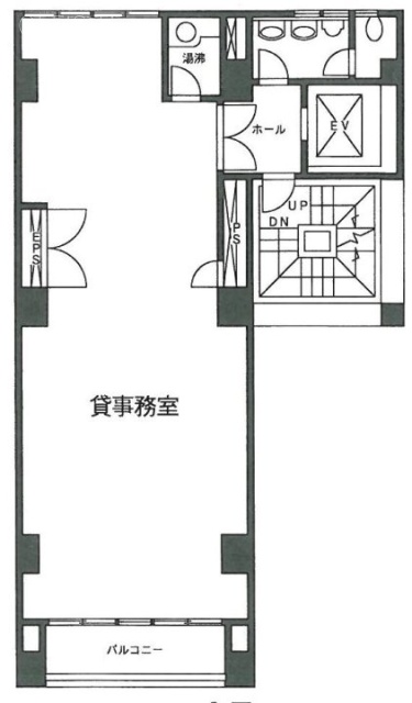 山崎須田町ビル9F 間取り図