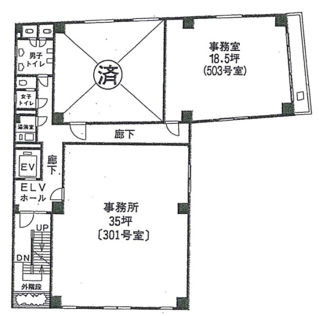 旭ビル301 間取り図