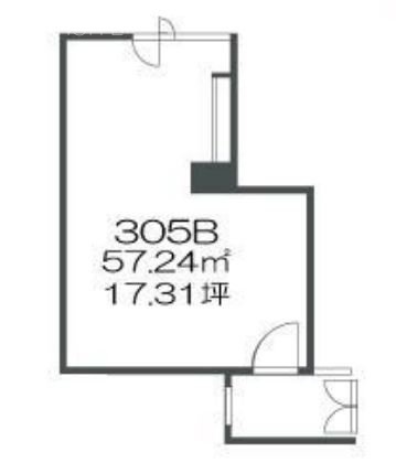 ストークタワー大通り公園Ⅲ305B 間取り図