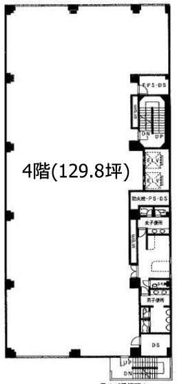 日経茅場町別館4F 間取り図