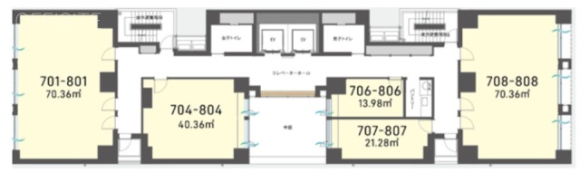 H1O日本橋小舟町702 間取り図