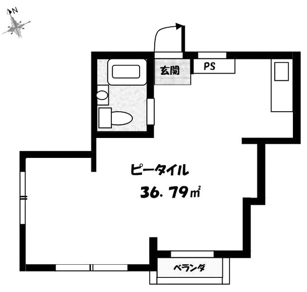 玉上ビル402 間取り図