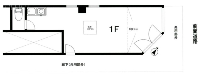 川田ビル1F 間取り図