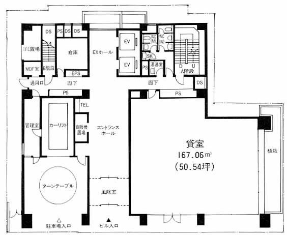 明治安田生命秋葉原ビル1F 間取り図