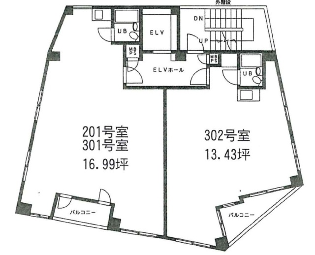 大和ビル201 間取り図